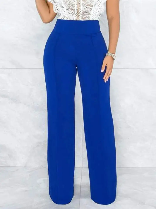 High Waist Straight Leg Pants