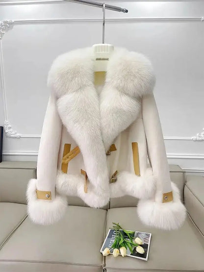 Chic Winter Elegance Faux Fur Coat