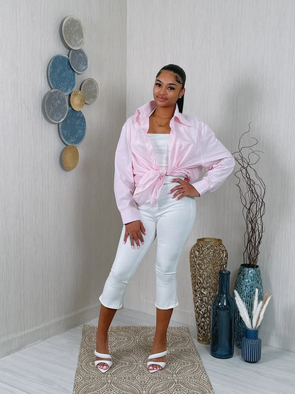 COTTON BLEND OVERSIZED SHIRT