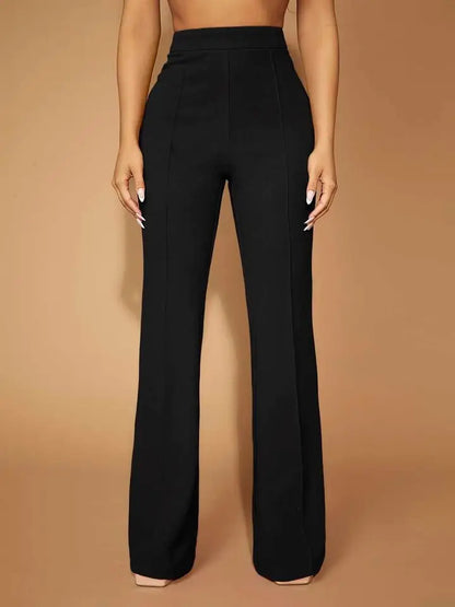 High Waist Straight Leg Pants