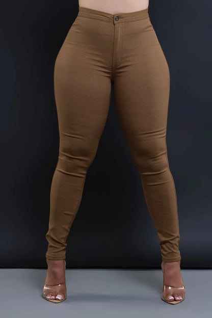 HIGH WAIST STRETCH PANTS