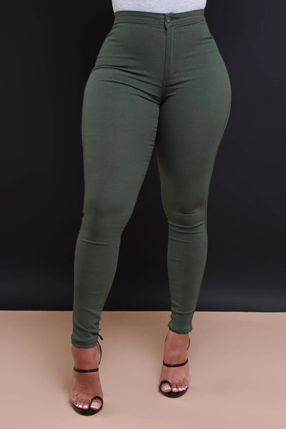 HIGH WAIST STRETCH PANTS