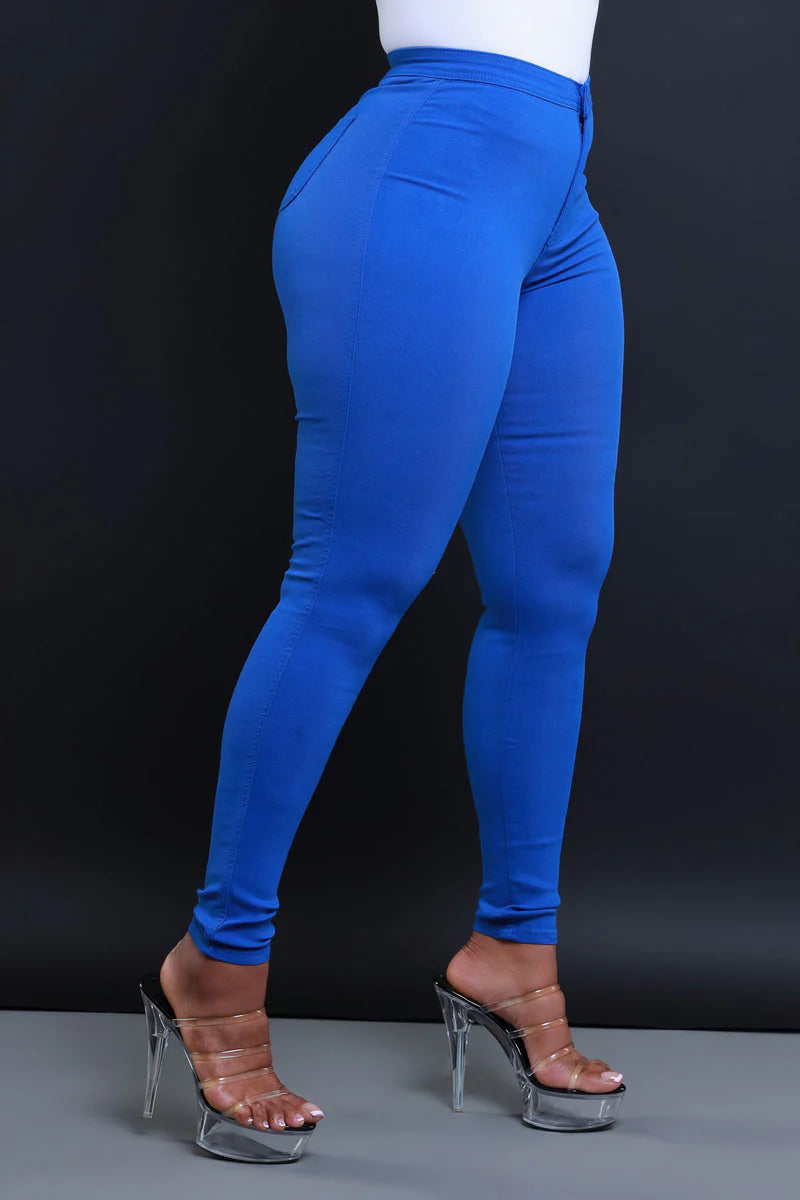 high waist stretch pants