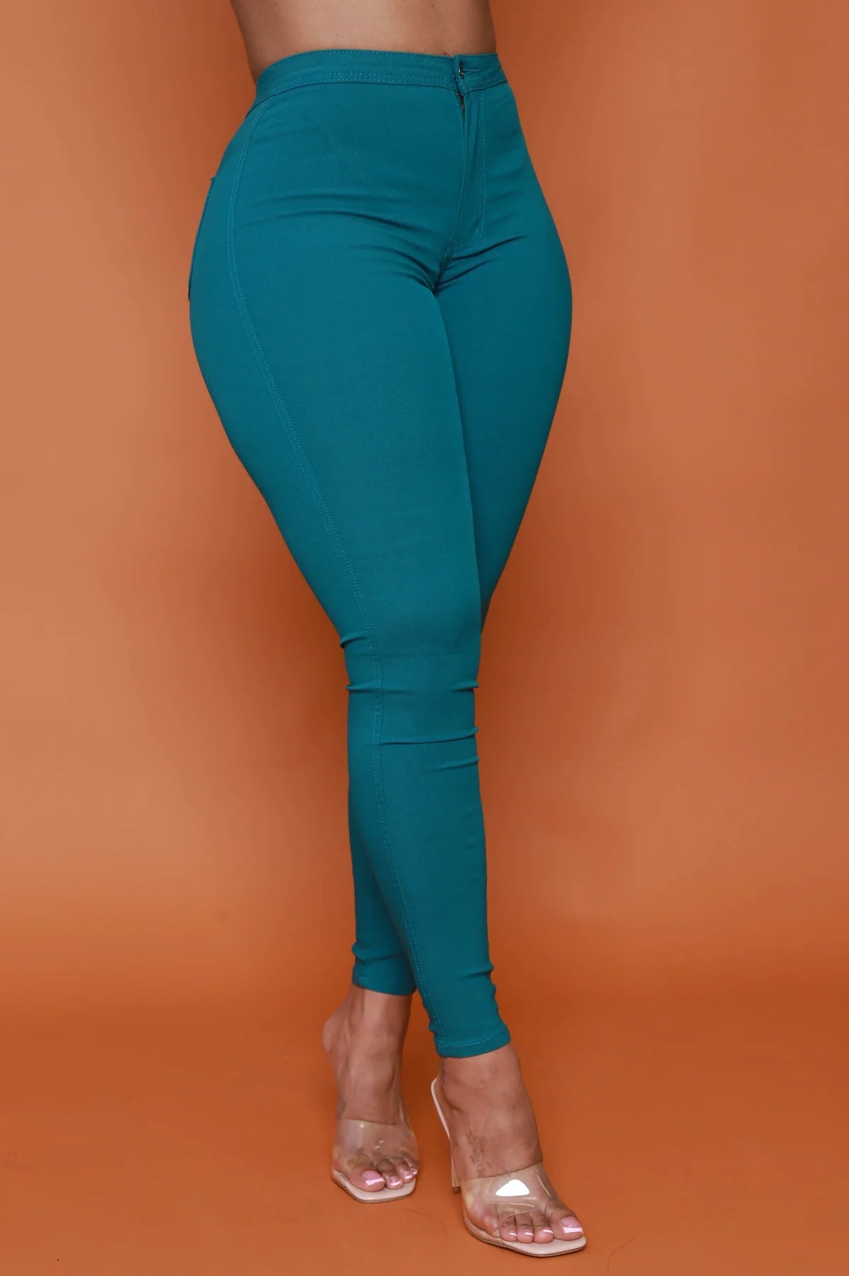 high waist stretch pants