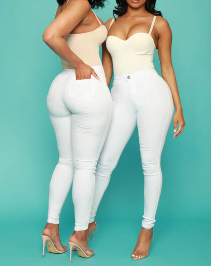 HIGH WAIST STRETCH PANTS