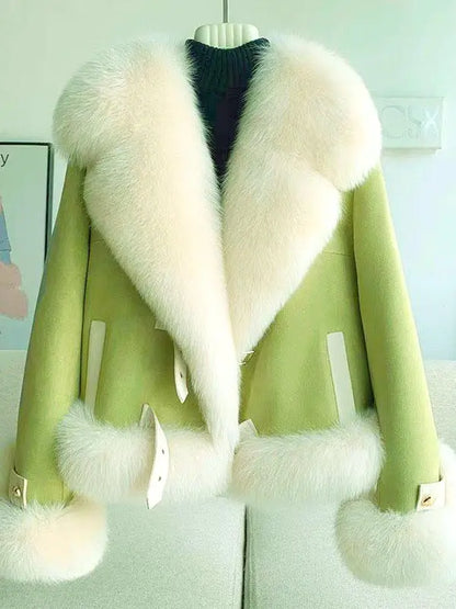 Chic Winter Elegance Faux Fur Coat